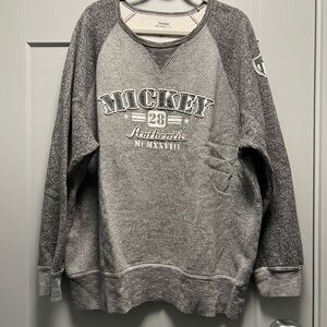 Disney Mickey Authentic Gray Crewneck Sweater